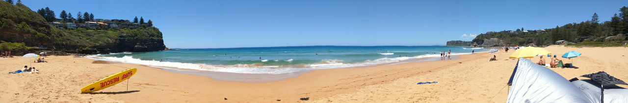 Panoramic view of beach