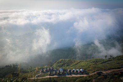 Scenic view of landscape against sky