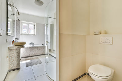 Interior of bathroom in apartment