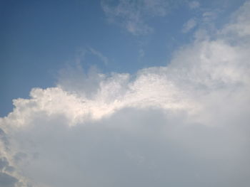 Low angle view of clouds in sky