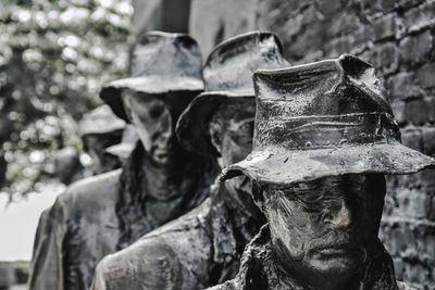 Close-up of old statue