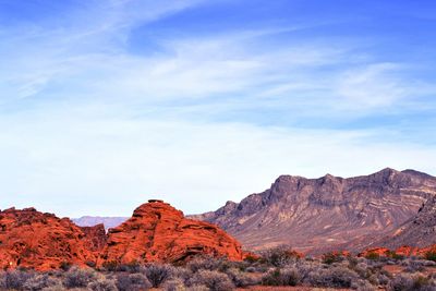 View of rock formations