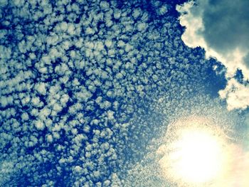 Low angle view of clouds in sky