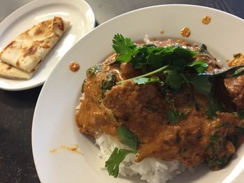 Close-up of food in plate