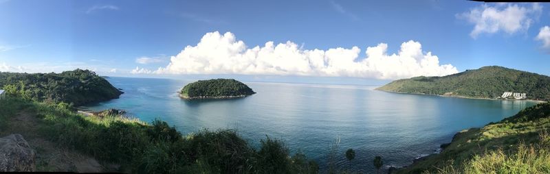 Panoramic view of sea against sky