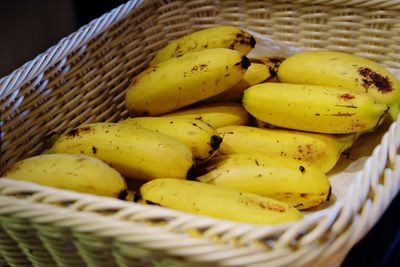 Close-up of fruits in basket