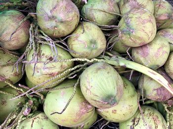 Full frame shot of onions for sale at market stall