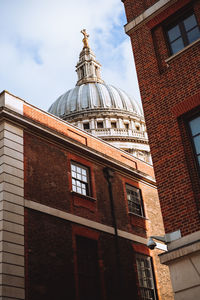 Low angle view of building against sky