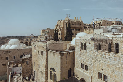 Buildings in city against sky. jerusalem old city