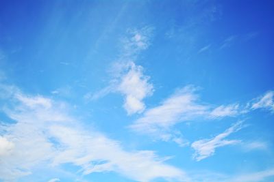 Low angle view of clouds in sky