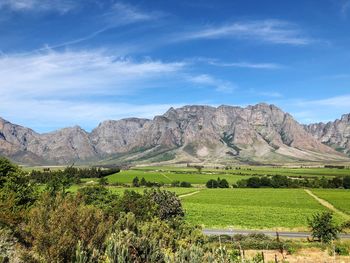 Scenic view of landscape against sky