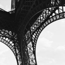 Low angle view of eiffel tower