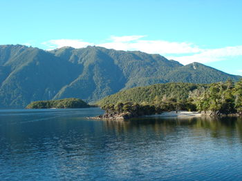 Scenic view of calm lake