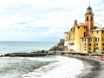 Panoramic view of sea against sky