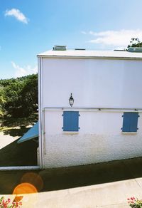 View of building against blue sky