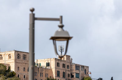 Low angle view of buildings against sky