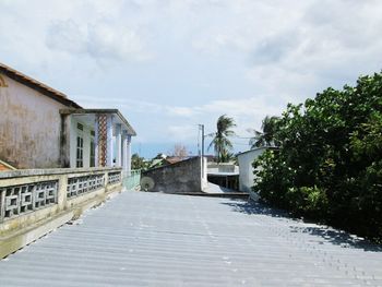 View of building against cloudy sky