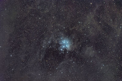 Low angle view of stars in sky at night