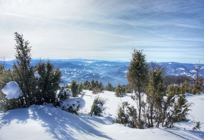 Snow on mountain