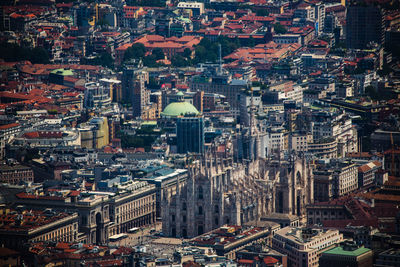 High angle view of cityscape