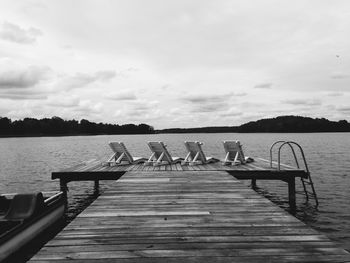 Pier on lake