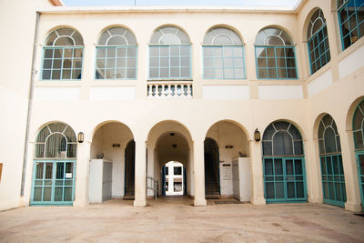 Facade of historic building