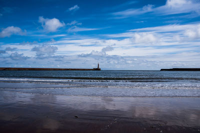 Scenic view of sea against sky