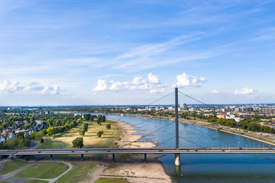 Bridge over river in city