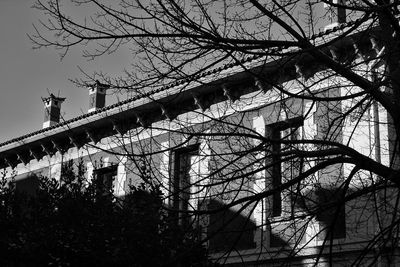 Low angle view of built structure against the sky