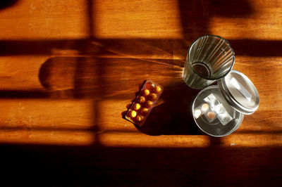 Close-up of food on table