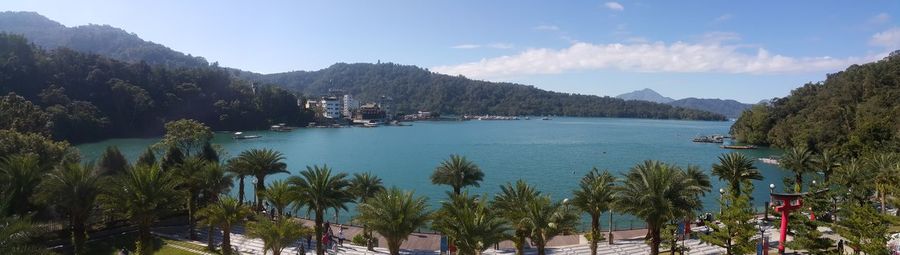 Panoramic shot of sea against sky