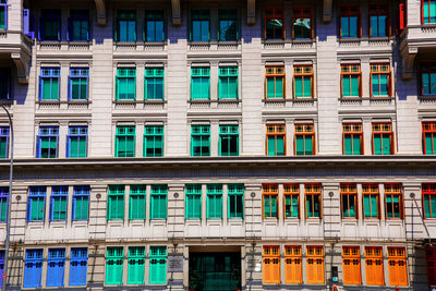 Low angle view of building in city