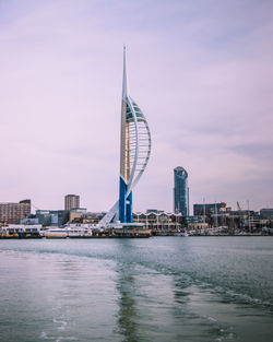 The spinnaker tower and gunwharf quays portsmouth 