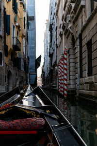 Canal amidst buildings in city