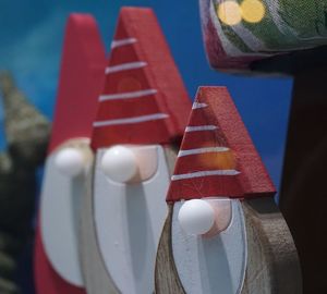 Close-up of toy blocks on table