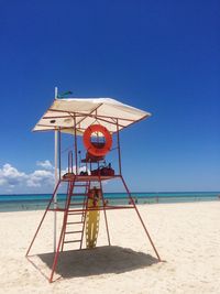 Lifeguard hut on beach