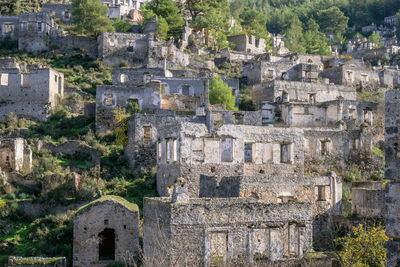 One of the most popular abandoned places - town kayaköy. oludeniz, fethiye, turkey