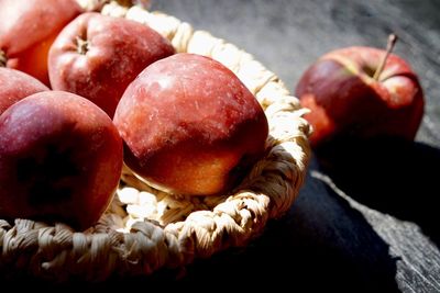 Close-up of apple on table