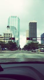 City street against sky