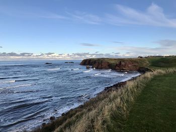 Scenic view of sea against sky