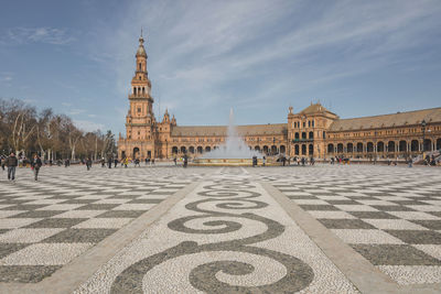 View of historic building against sky