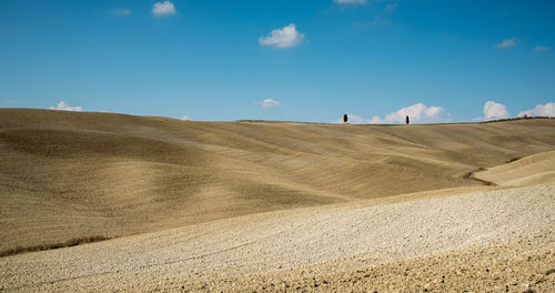 Scenic view of desert against sky