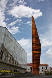 Low angle view of building against sky