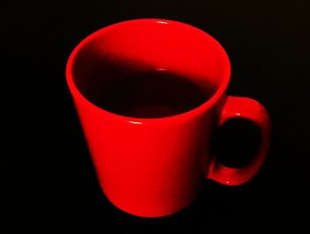 Close-up of coffee cup on table