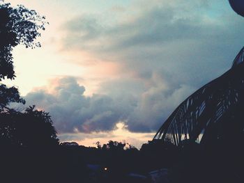 Low angle view of cloudy sky