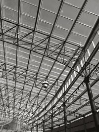 Low angle view of skylight