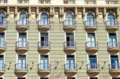 Low angle view of building in city