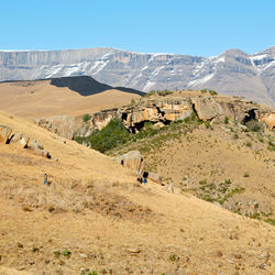 Scenic view of landscape against clear sky