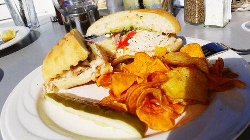 Close-up of food in plate