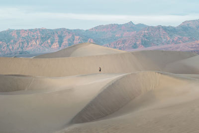 Scenic view of desert against sky